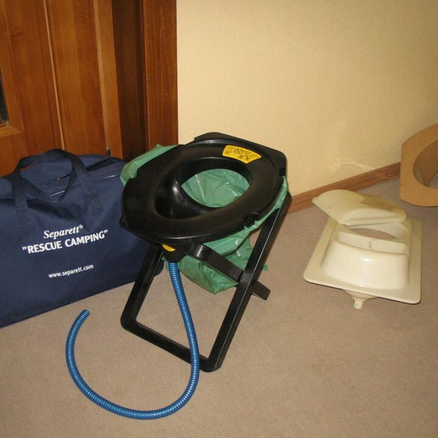 Representative photograph of this type of equipment; not the exact Portable Camping Toilet
