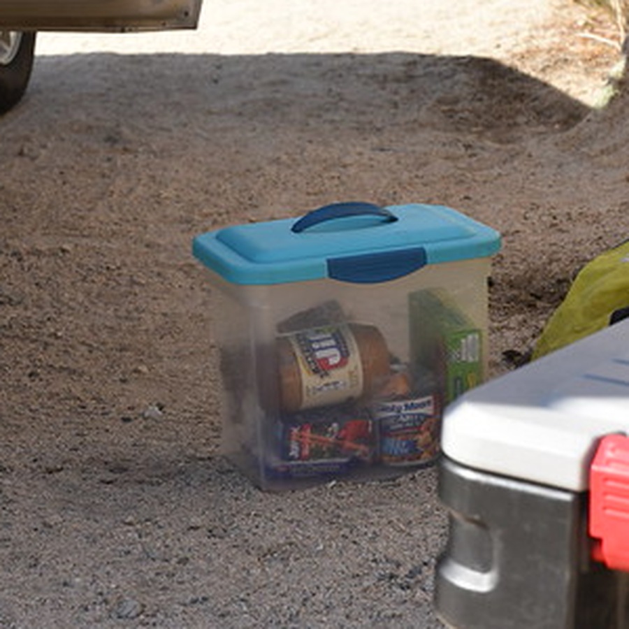 Representative photograph of this type of equipment; not the exact Camping Storage Organizer