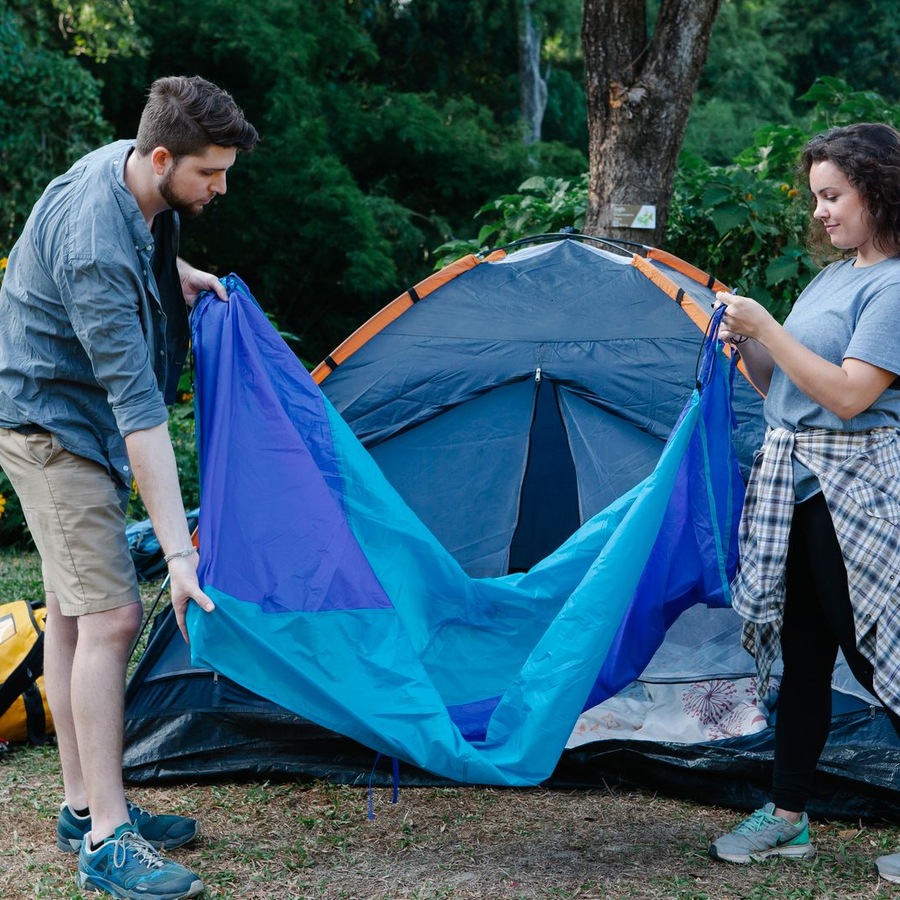 Representative photograph of this type of equipment; not the exact Waterproof Tent Groundsheet