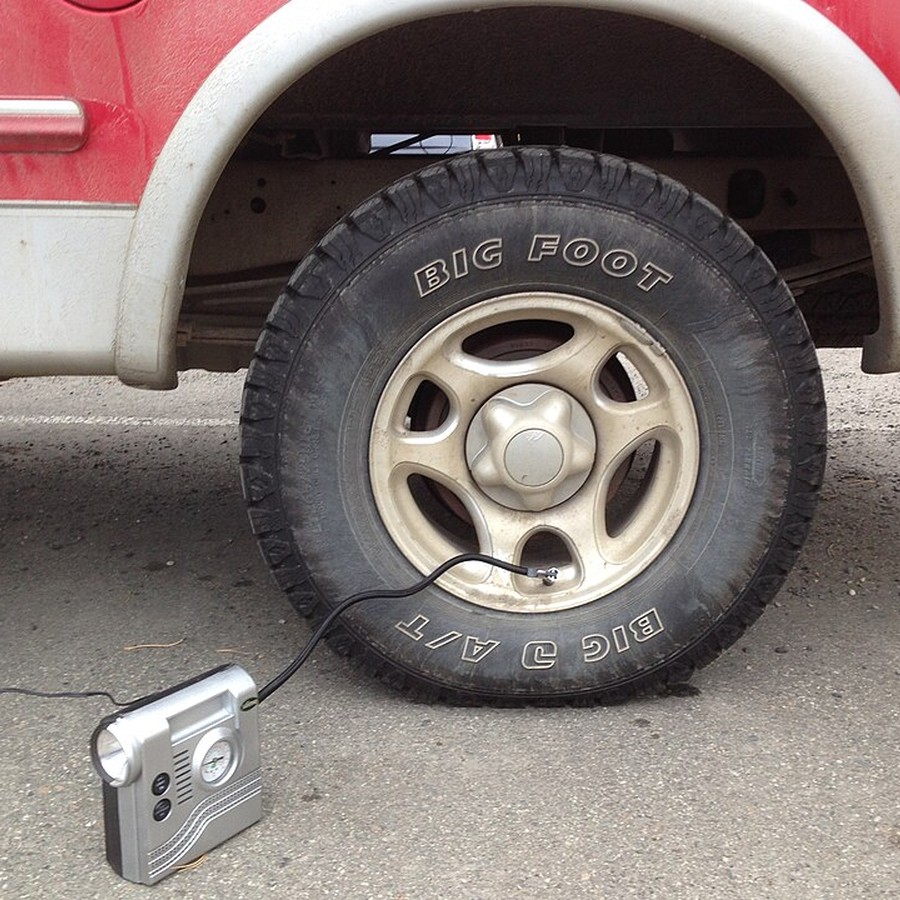 Representative photograph of this type of equipment; not the exact Portable 12V Air Compressor