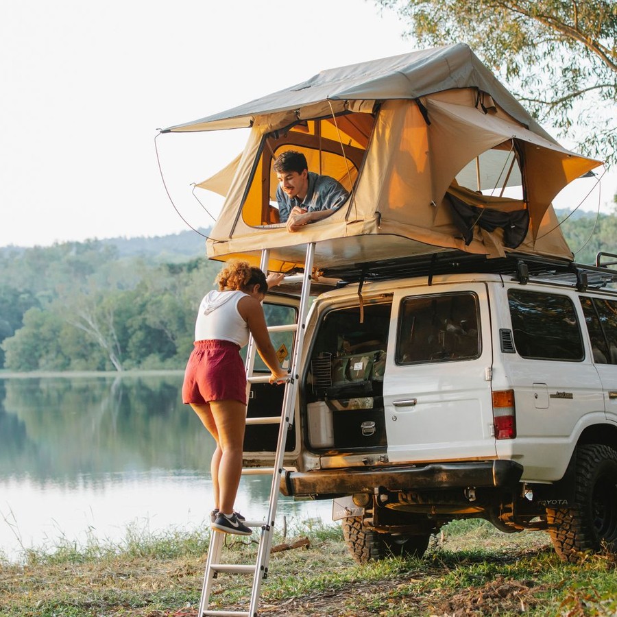 Representative photograph of this type of equipment; not the exact Roof-Top Tent — Hard Shell