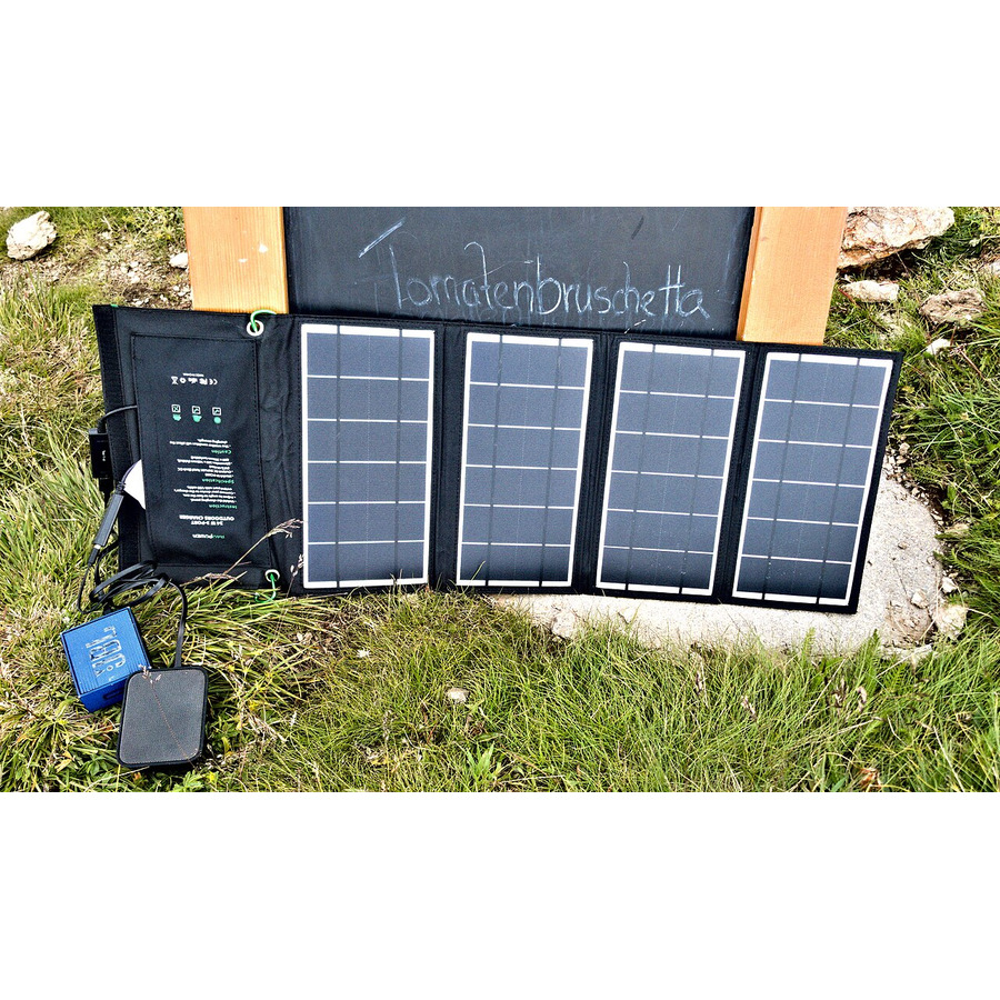 Representative photograph of this type of equipment; not the exact Portable Solar Panel